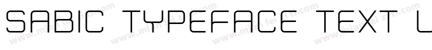 SABIC Typeface Text Light字体转换